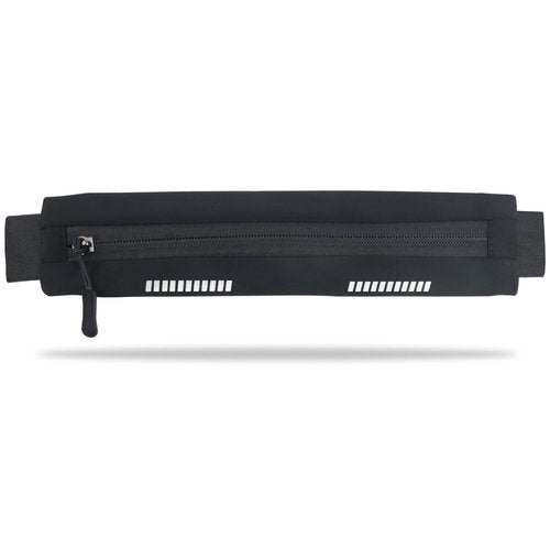 Entchin Slim Running Belt, Runners Fanny Pack for Women Men, Elastic Phone Holders, Money Belt Bag for Yoga & Gym (Black)