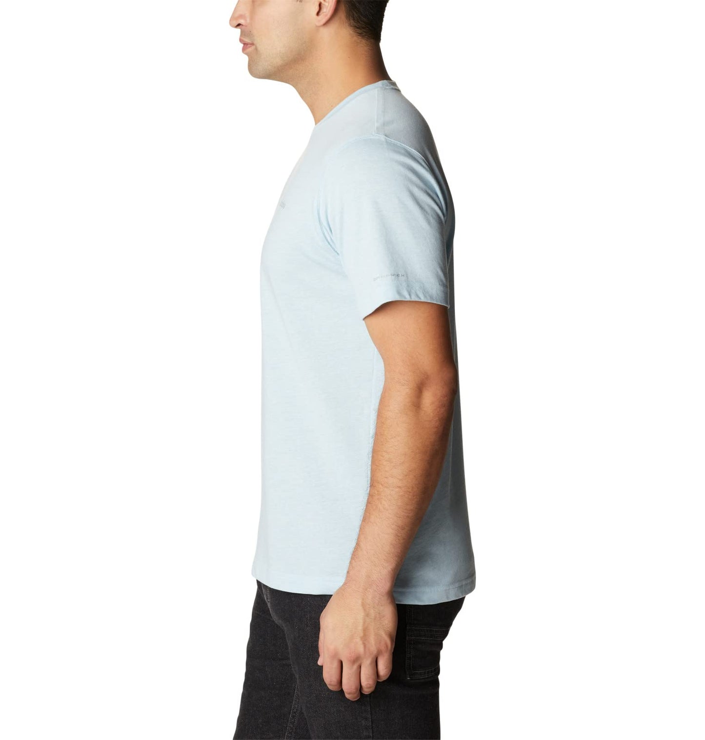 Columbia Men's Thistletown Hills Short Sleeve, Sky Blue Heather, Small