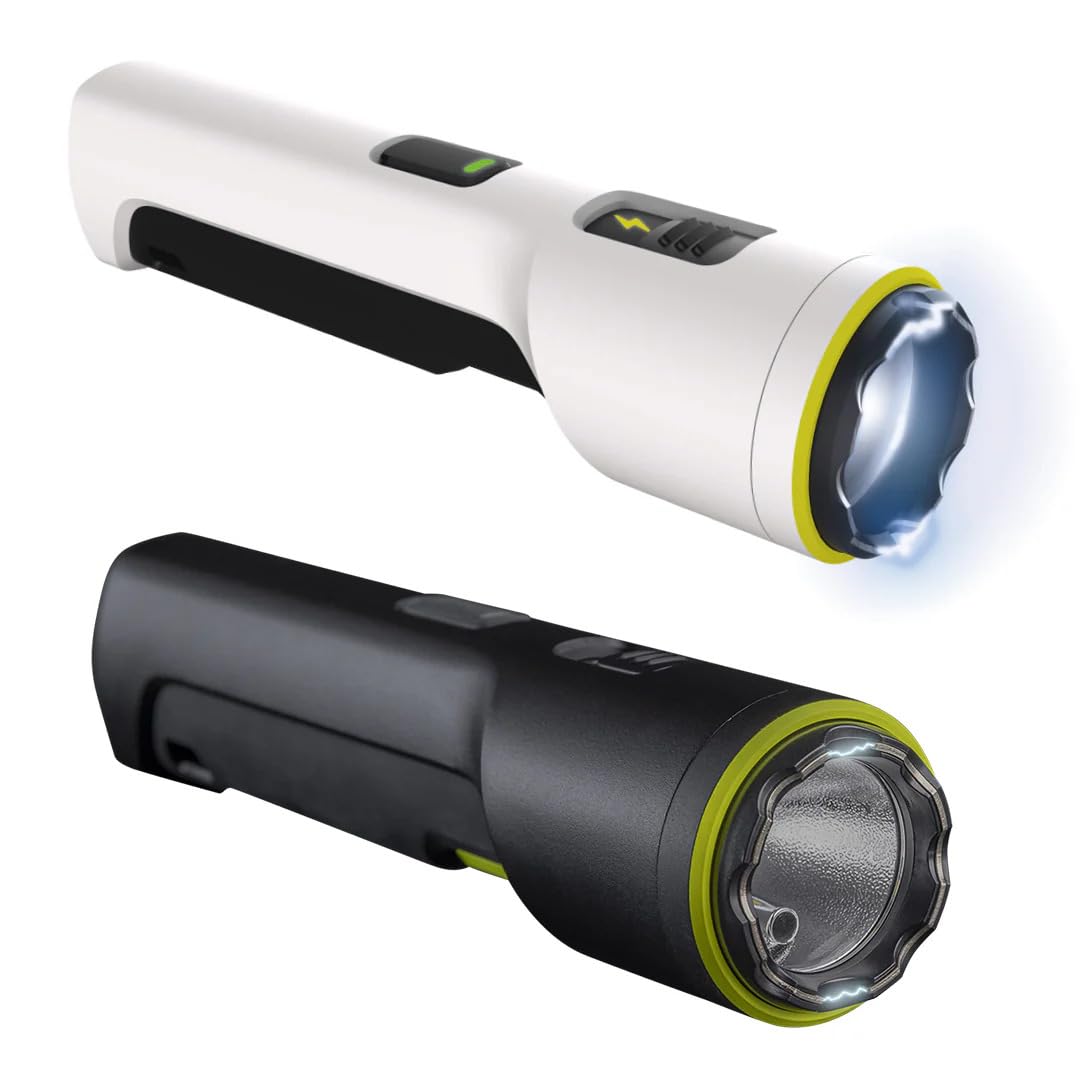 TASER StrikeLight 2 Rechargeable Self-Defense Flashlight with Painful 10 µC Stun Charge | Portable, Lightweight Protection for Running, Jogging, Pet Walking, Camping, Hiking, and Outdoors (Black)