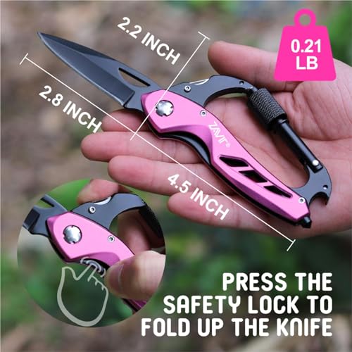 Multitool for Women - 6-in-1 EDC Pocket Knife with Bottle Opener & Screwdriver