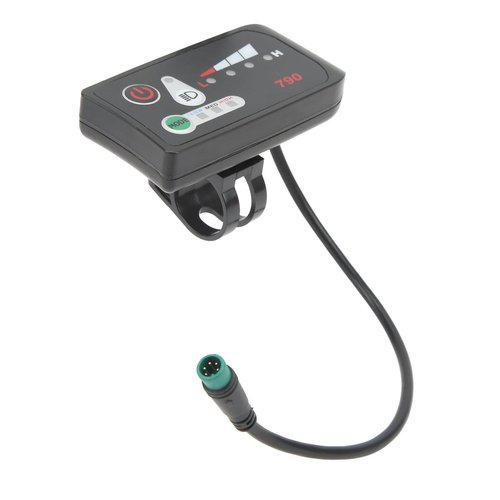 Alomejor Electric Display Control Panel, LED Power Display Panel Meter with 5P Male Plug for 22.2mm Handlebars (48V)