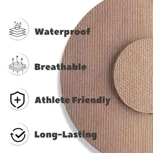Nepia 30 Pcs Flesh CGM Sensor Patches | Waterproof Adhesive for Dexcom G7/Libre1 2 3/Enlite | 14 Days Long-Lasting Protection | Sweatproof Sensor Covers with Comfortable Fit for Active Lifestyle