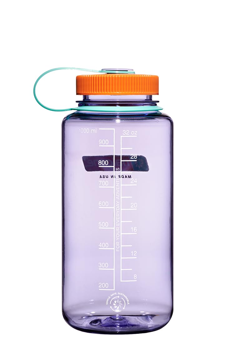 Nalgene Tritan Water Bottle 32 OZ | BPA-Free | Wide Mouth | For Workouts & Travel | Amethyst | Pack of 6
