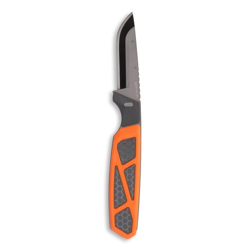 OUTDOOR EDGE Razor APX 3" Replaceable Hunting Knife with 3 Black Drop Point Blades, 1 Gutting, 2 Caping & 1 Saw Blade - Compact Skinning & Boning Knife