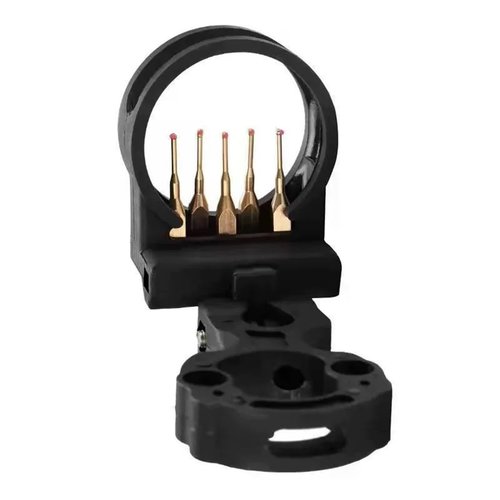5 Pin Archery Bow Ambidextrous Sight - Quicker Sight Acquisition Pin Guard-Archery Hunting Moving Bow Sight