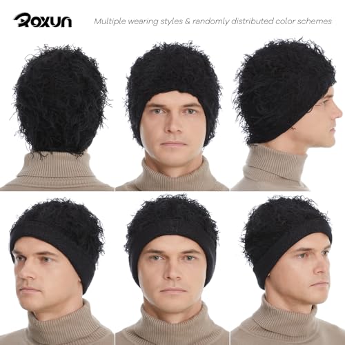 Distressed Beanie, Fuzzy Shiesty Yeat Warm One Size for Men Women Winter Fashion Knit Cap