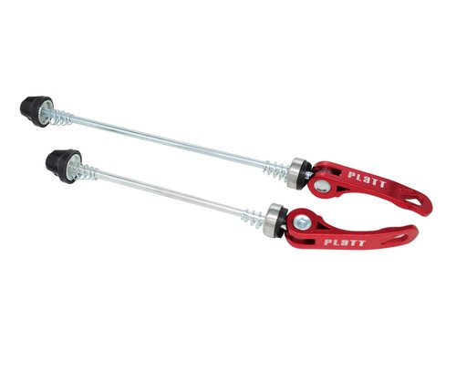 PLATT Bike Wheel Hub Skewers MTB Quick Release Skewers Front and Rear Axle Fit for Road Bike,Mountain Bike,BMX (Red,1Pair)…