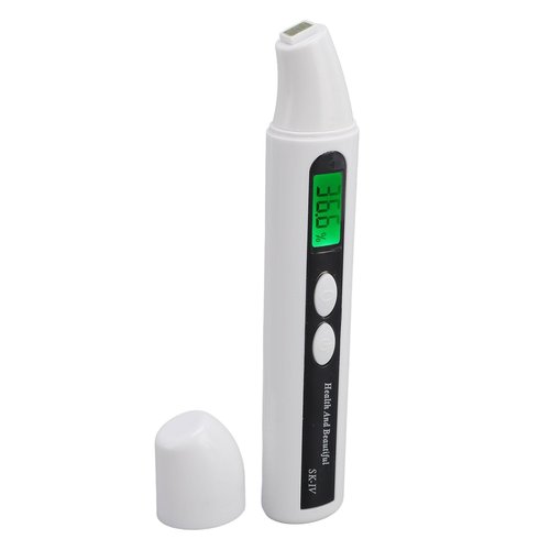 Skin Hydration Tester Meter Digital LCD Display Backlight for Facial Care Analysis Facial Hydration Detector Digital Skin Oil Tester Skin Hydration Tester Skin Hydration Meter