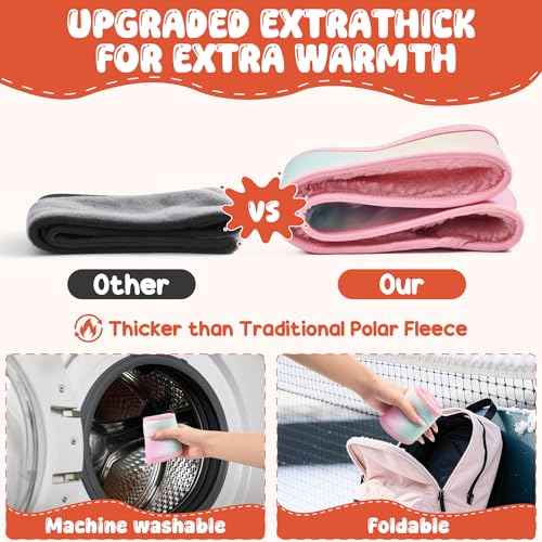 Kids Winter Ear Headband for Girls Boys Thickened Fleece Children Warmers Ear Muffs for Cold Weather Running Cycling