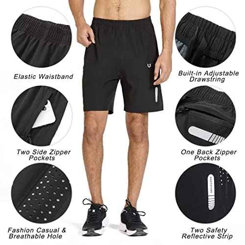 NORTHYARD Men's Athletic Running Shorts Quick Dry Workout Shorts 7"/ 5"/ 9" Lightweight Sports Gym Basketball Tennis Hiking