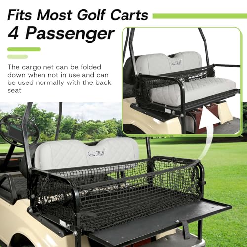 Universal 4 Passenger Golf Cart Cargo Net - Fits Yamaha, EZGO, Club Car
