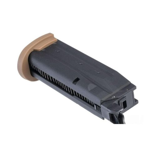 Sig Sauer ProForce Replacement 21-Round Airsoft Magazine Compatible with P320 M18 Air Guns | Green Gas Housing/Tan Plate (AMPF-M18GG)