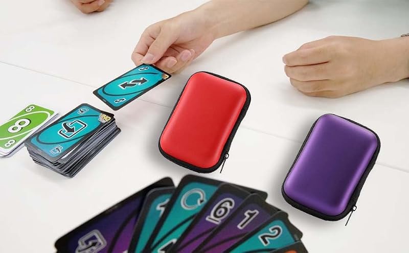 Waterproof Card Game Case for UNO and Playing Cards - Compact & Durable Storage