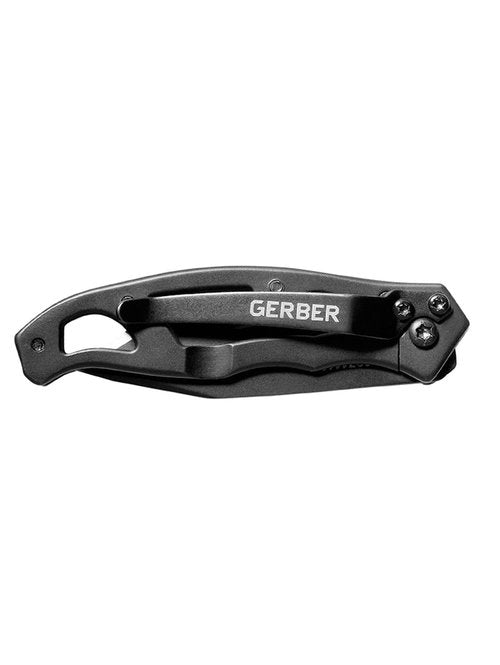 Gerber Gear Paraframe Mini Tanto Knife, Small Pocket Knife, EDC, Black