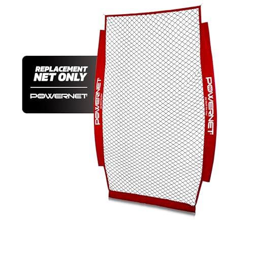 PowerNet Baseball & Softball Training Net Replacement - Red / I-Screen