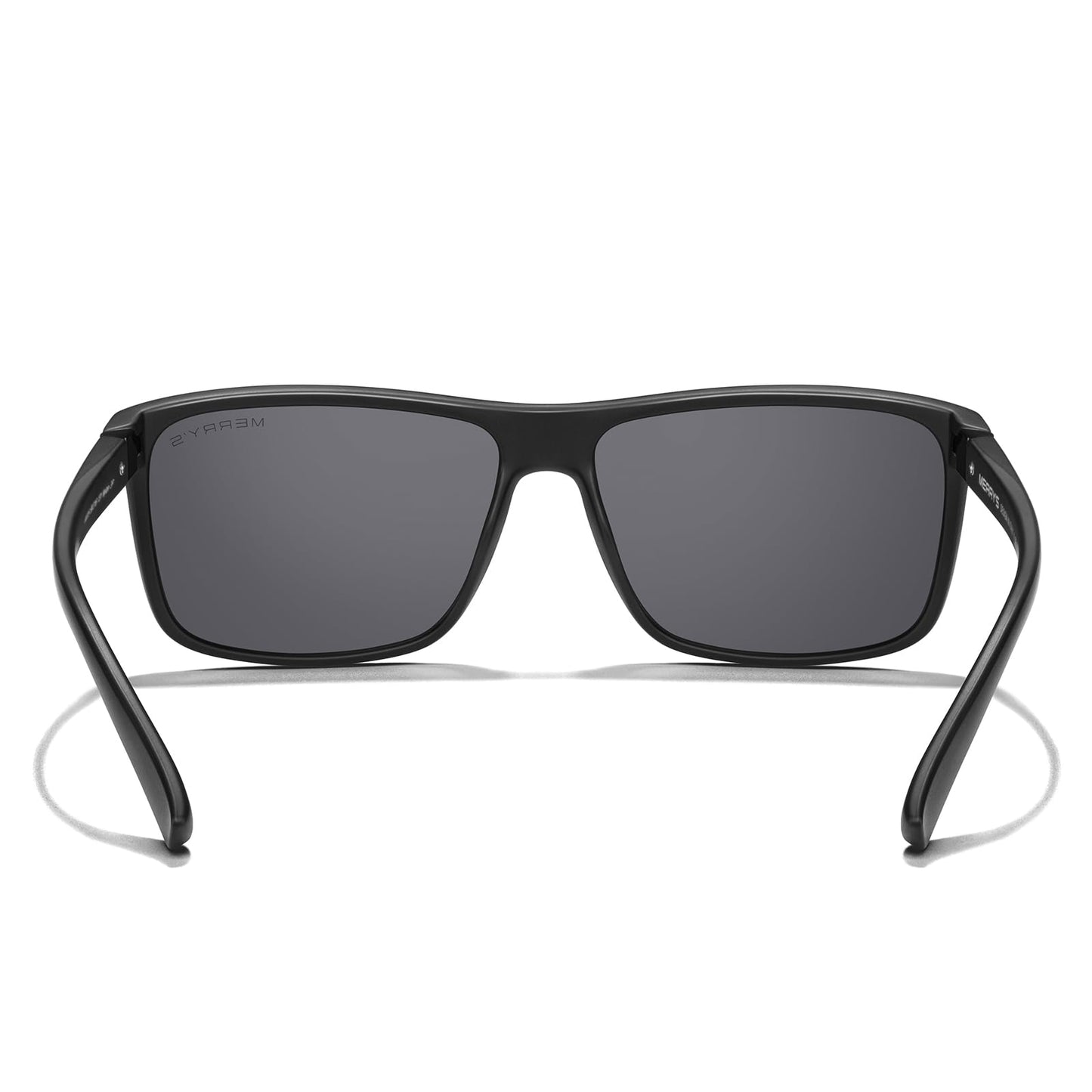 MERRY'S Rectangular Polarized Sports Sunglasses for Men Women Cycling Driving Fishing UV400 Protection S8225