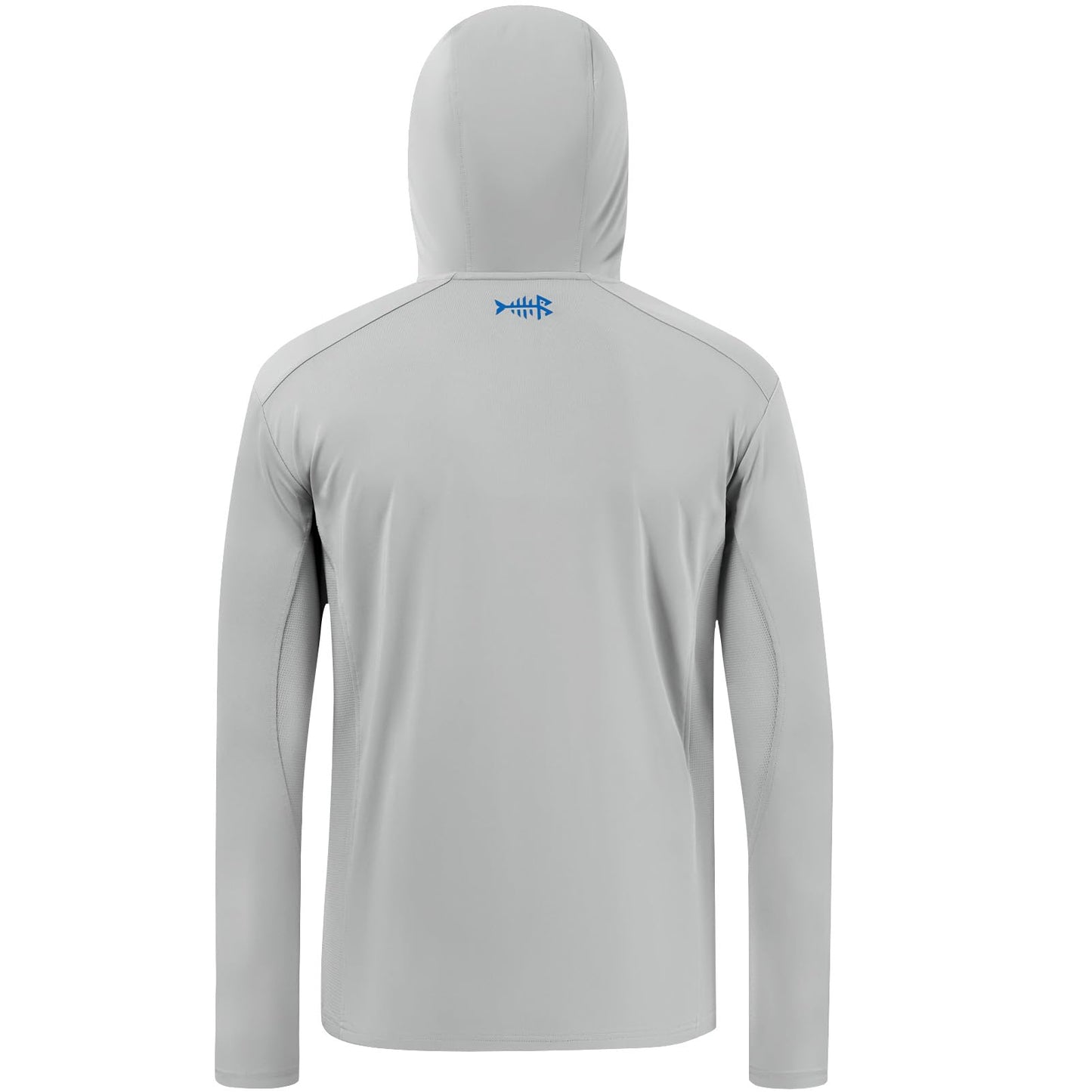 BASSDASH Men’s UPF 50+ Drawstring Fishing Hoodie Shirts UV Sun Protection Long Sleeve Outdoor Hiking Hooded T-Shirts FS33M