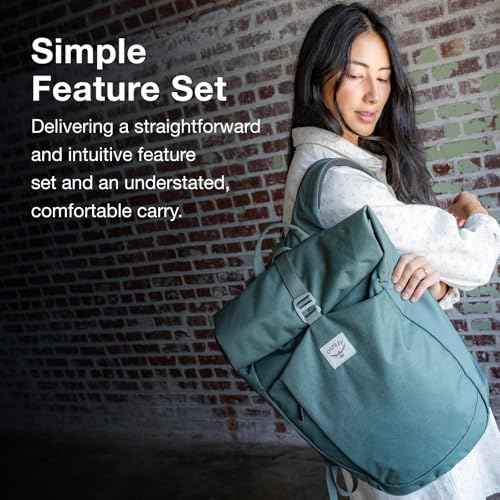 Osprey Arcane Roll Top Commuter Backpack, Porcelain Orange Heather