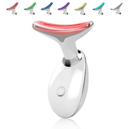 FancyMouse Face Massager for Face and Neck, Facial Massager for Face and Neck, 7 Color Face Neck Massager for Skin Care, at-Home Face Tool for Skin Care