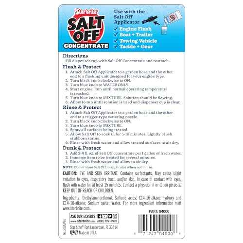 STAR BRITE Salt Off Applicator ? Marine Engine Flush & Salt Remover Spray Tool for Boats, Trailers, Fishing Gear, Dive Equipment, and More