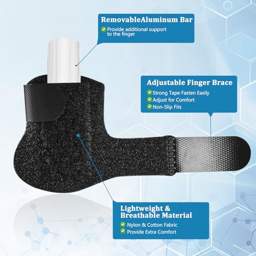 Trigger Thumb Splints 5 Pack - Finger Immobilizers for Injuries & Support