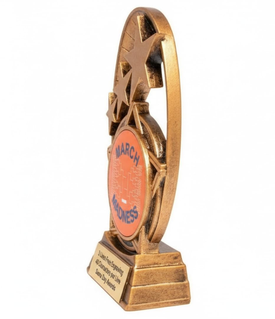 Same Day Awards March Basketball Madness Trophy