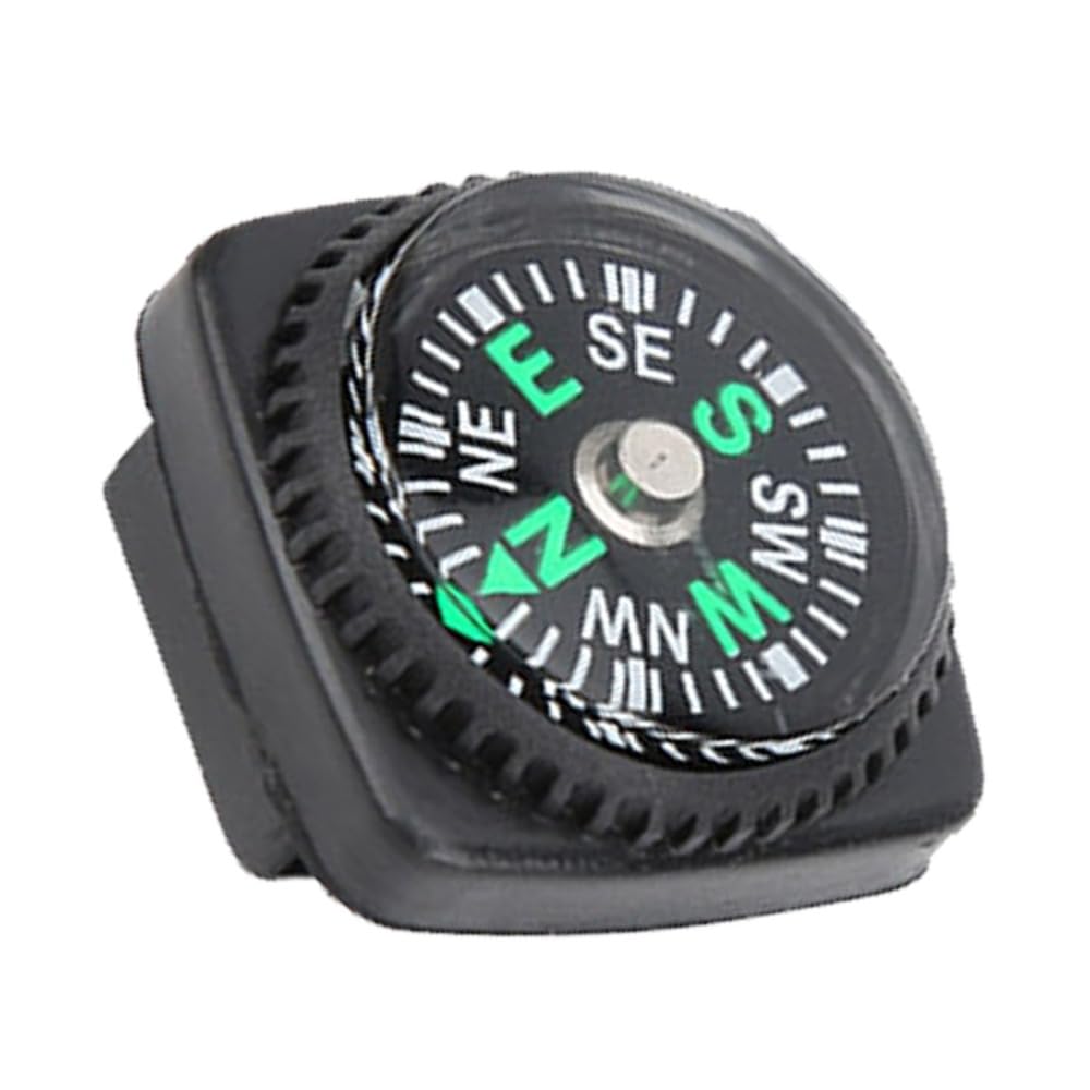 Chiffonade 25Pcs Mini Compass High Sensitivity Navigation Tool Compass for Outdoor Gear Camping Hiking Adventure Activities Accessory(Black)