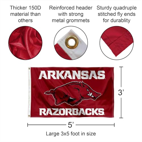 Arkansas College Logo Flag 3x5 ft - Polyester Sports Banner for Tailgating & Home