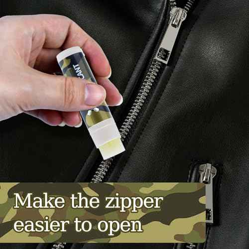 Hunting Zipper Wax Sticks Portable Snap Lubricant Sticks Camouflage Snap Stick Zipper Lubricant Zipper Lube for Hunting Clothing Backpacks Tents Wetsuits Drysuits