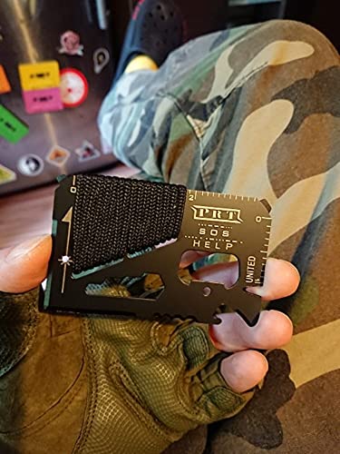 14-in-1 Credit Card Size Survival Tool Wallet Multitool for Camping & Emergency