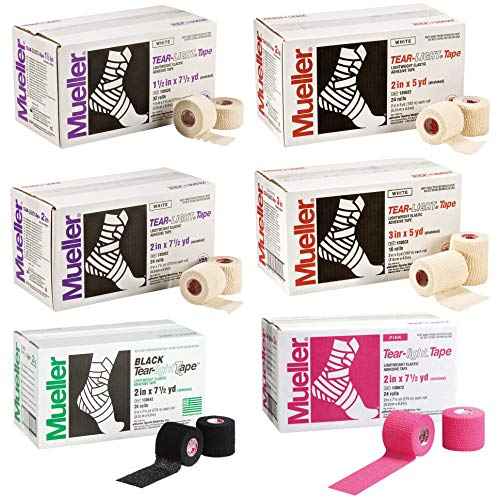Mueller 3 Inches x 5 Yards Tear-Light Sports First Aid Tape