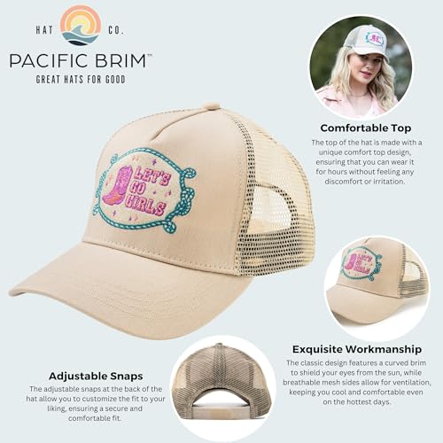Women's and Men's Adjustable Cap Mesh Side Panels Trucker Hat