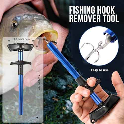 PLUSINNO Fishing Backpack with Tackle Boxes, Waterproof Fishing Sling Tackle Bag For Fishing Gear With Rod Holder, Fishing Gifts for Men With Fishing lures, Fishing pliers, Fish Lip Gripper.