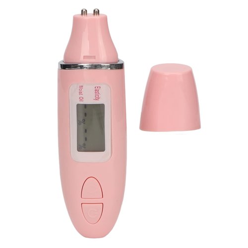 Natudeco Facial Skin Analyzer Skin Tester Portable Water Oil Detector Pen with Digital LCD Display Skin Moisture Meter for Home Beauty Salon SPA Care