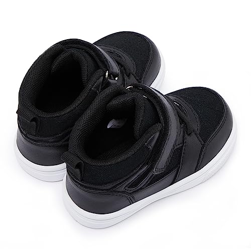 Baby Toddler Walking Shoes First Walker Sneakers for 6-12 Months G-Black
