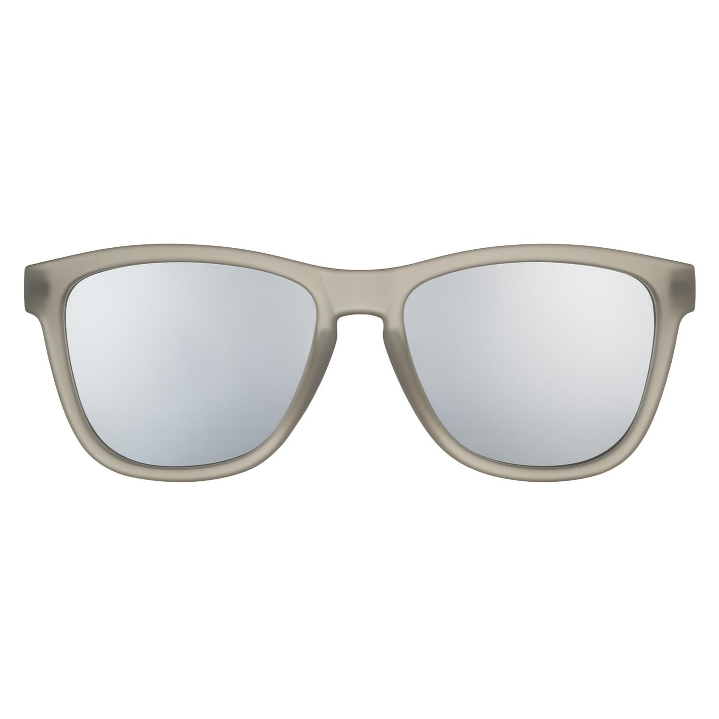 goodr Going to Valhalla...Witness! Polarized Sunglasses for Men & Women, Medium Sized (OG), Dark Gray Translucent Frames with Chrome Mirrored Reflective Lenses, UV400 Protection, No Slip
