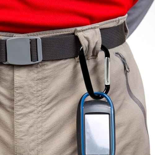 12PCS Carabiner Keychain Clip - 3" Aluminum Caribeener Key Clip,D Ring Shape Nonlocking Carabeaner Hook Buckle,Multi-Function Spring Snap Key Clips Tool for Home,Camping,Hiking,Traveling,Backpack