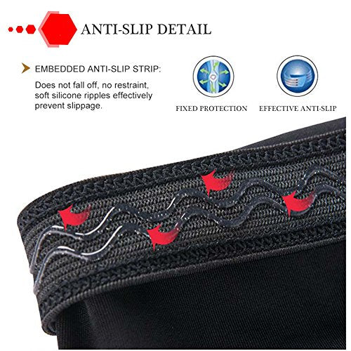 Blue Knee Pads Compression Leg Sleeve for All Sports - 1 Pair, X-Small