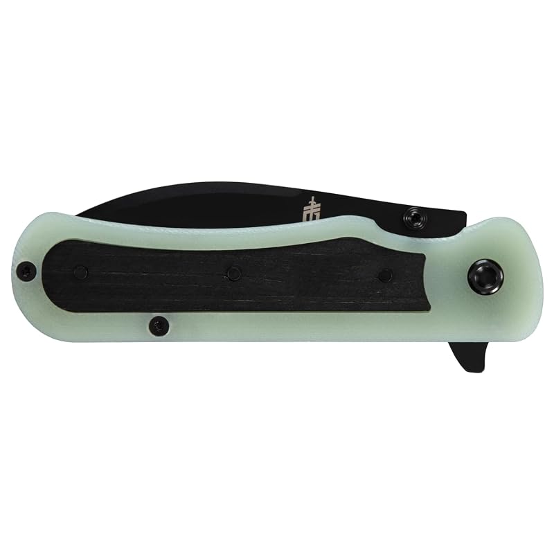 Gerber Confidant EDC Pocket Knife with 3.2" Drop Point Blade, Bamboo/G10 Inlay