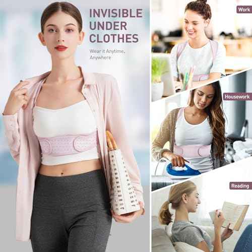 Posture Corrector For Women, Adjustable Back Brace For Posture, Back Posture Corrector Providing Pain Relief From Lumbar, Shoulder,Neck, And Clavicle, Back (L/XL 35-44 Inch)
