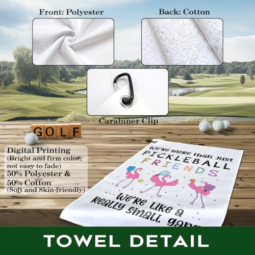 More Than Just Pickleball Friends Towel Gift for Women - White