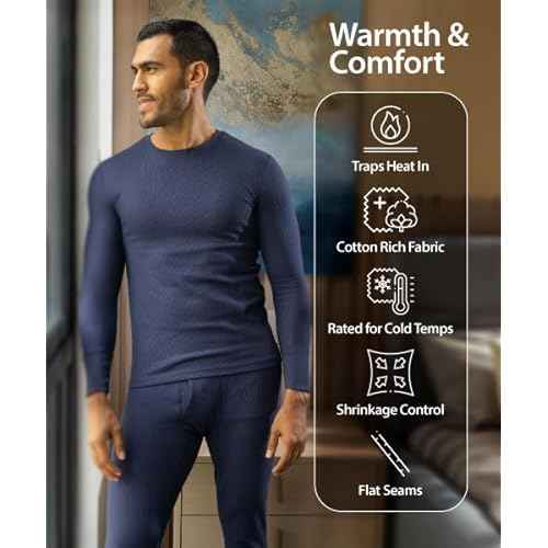Indera Men's Traditional Waffle Thermal Underwear Long Sleeve Shirt