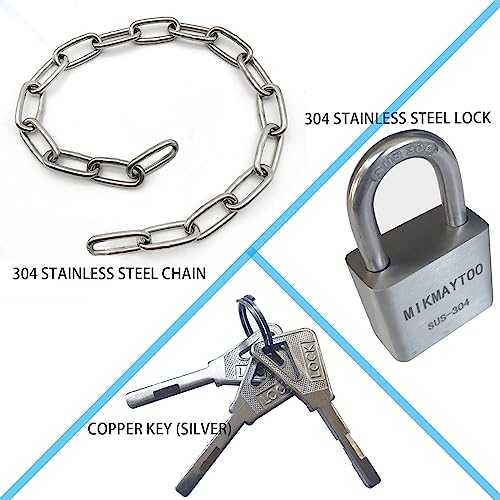 20 Inch Stainless Steel Bike Chain Lock with Security Keys