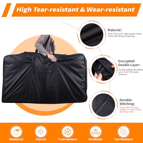 Bike Travel Bag 900D Bicycle Transport Case for 26-29 Inch MTB & Road Bikes - Variant 26-29 Inch