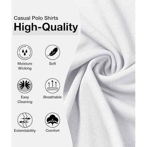 ZITY Mens Polo Shirts Casual Short Sleeve Athletic T-Shirts Classic Contrast Collar Shirt with Pocket