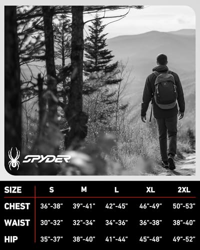Spyder Men's Fleece Jacket with UPF 30+ 2-Way Stretch Lightweight Outerwear