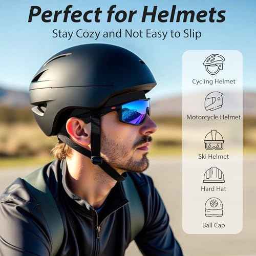 Qearl 5 Pcs Winter Skull Cap, Helmet Liner Thermal Warm Cycling Caps Sweat Running Hat Beanie for Men Women Multicolor