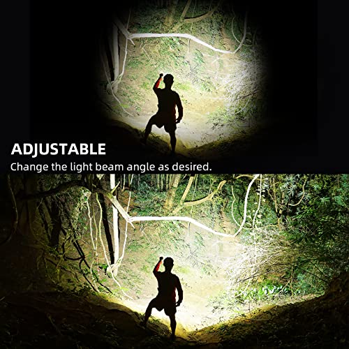High Lumens Rechargeable LED Flashlight 90,000 Lumens Waterproof Outdoor Light