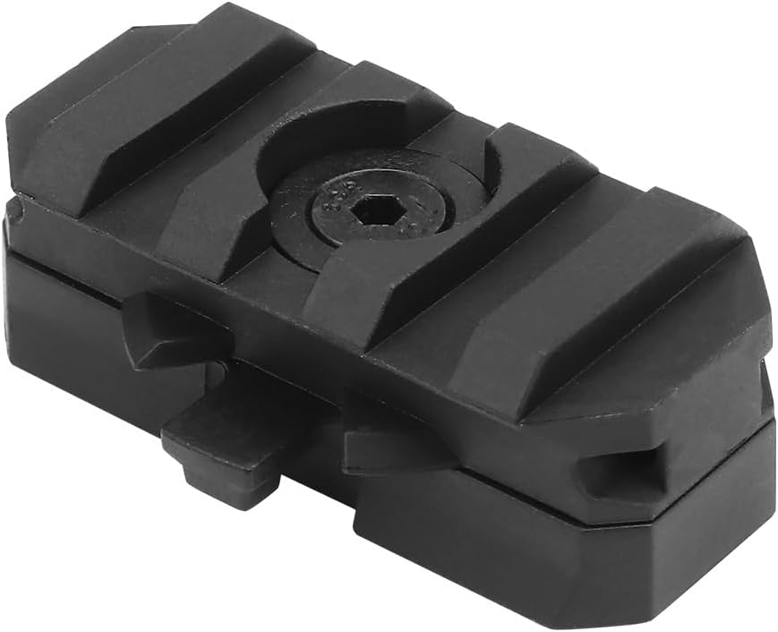 2 Pack Fast Helmet Side Rails Adapter Mount Kit 360 Degrees Rotating Tactical Rail Accessories for ARC 19mm Side Rail
