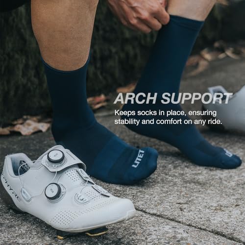 Cycling Socks for Men & Women Small-Medium White 3 - Breathable Performance Gear